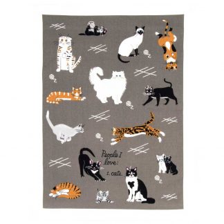 People I Love: Cats. Tea towel