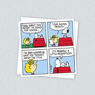 Snoopy Card - Animal Friends SNOOP031