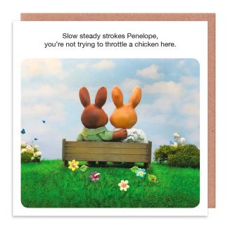 Throttle a Chicken Greetings Card
