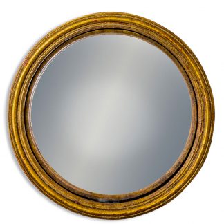 Large Gold Thin Framed Convex Mirror MK31