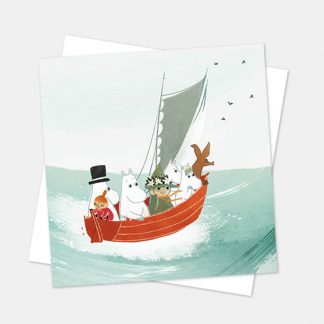 Moomin square boat card MOOM063