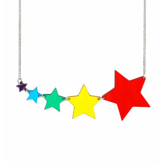 Tatty Devine Shooting Star Rainbow Mirror Necklace