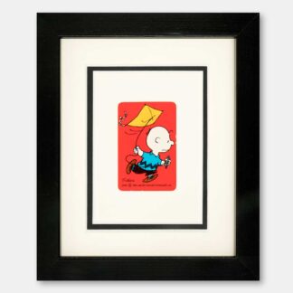 Vintage Card - Charlie Brown Flying a Kite KL125