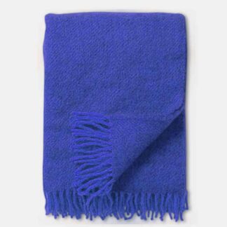Gotland Wool Blanket, Blue