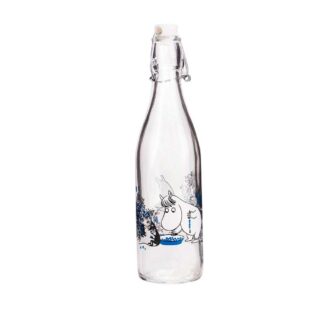 Moomin Blueberries Glass Bottle