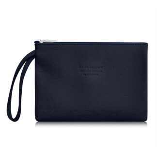 Leather Pouch, Navy (PS102)
