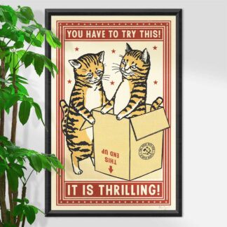 Ravi Zupa It is Thrilling cats  Print