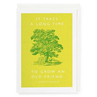 Grow an Old Friend Letterpress Card QP310