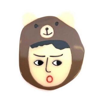 Parkside Bear Hat Brooch