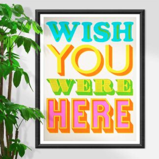 Mandy Doubt Wish You were Here Screen Print