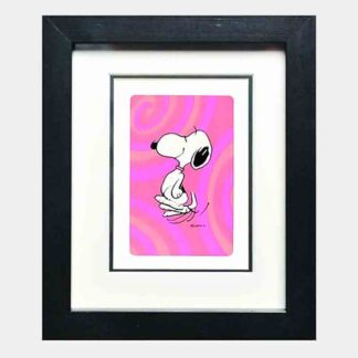 Psychedelic Snoopy Framed Vintage Card