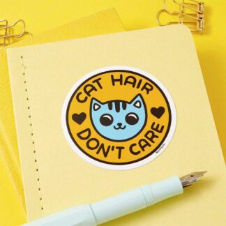 Punky Pins Sticker Cat Hair Don't Care