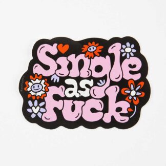 Punky Pins Sticker Single As Fuck