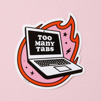 Punky Pins Sticker Too Many Tabs