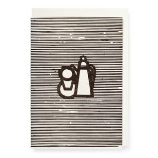 Shikishima Coffee Pot, Small Letterpress Card