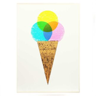 Mandy Doubt Ice Cream Screenprint