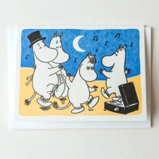 Moonlight Beach Party Moomin Letterpress Card