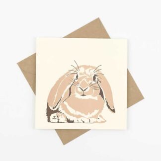 Penguin Ink Greetings Card - Rabbit