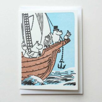 Ship Ahoy Moomin Letterpress Card