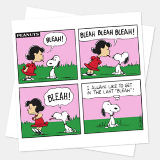Snoopy Square Bleah Bleah Card SNOOP48