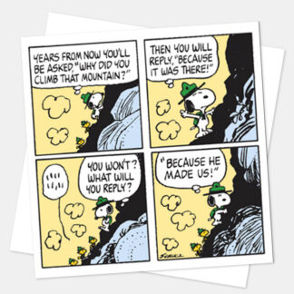 Snoopy Square Climbing Card SNOOP46