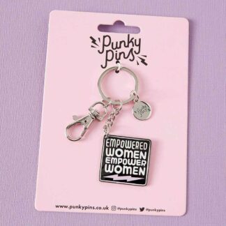 Punky Pins Enamel Keyring Empowered Women Empower Women