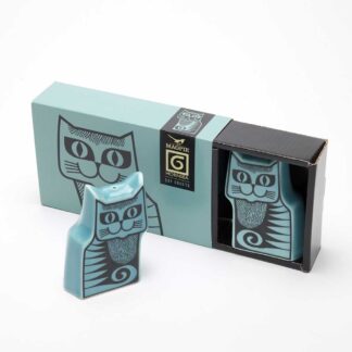 Magpie Hornsea Cat Cruet set Teal