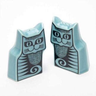 Magpie Hornsea Cat Cruet set Teal