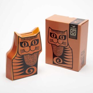 Magpie Hornsea Cat Money Box, Orange