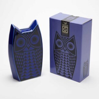 Magpie Hornsea Money Box Owl Blue