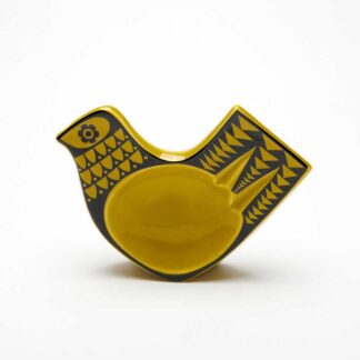 Magpie Hornsea Small Bird Dish, Chartreuse