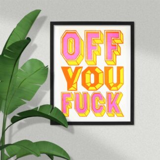 Mandy Doubt Off You Fuck Screen Print