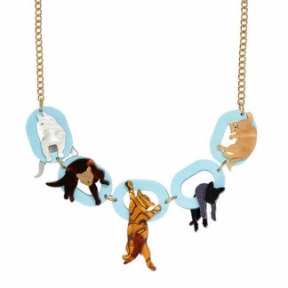 Tatty Devine Little Cats Chain Necklace