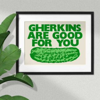 Mandy Doubt Gherkins Are Good For You Screen Print