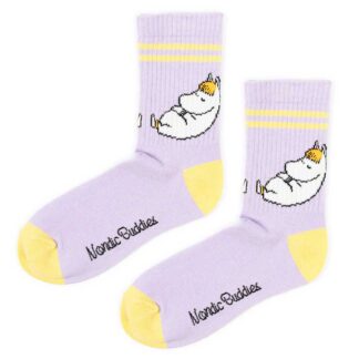 Moomin Tennis Socks - Snork Maiden Lilac and Lemon, 23P