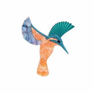 Tatty Devine Diving Kingfisher Brooch