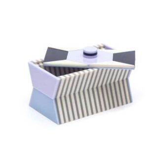 Finn Acrylic Lilac And Stripes Deco Style Box