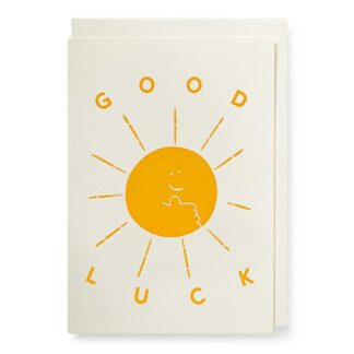 Archivist Good Luck Sun Mini Letterpress Card