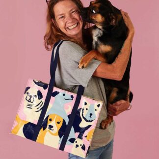 Blue Q Happy Dogs Shoulder Bag