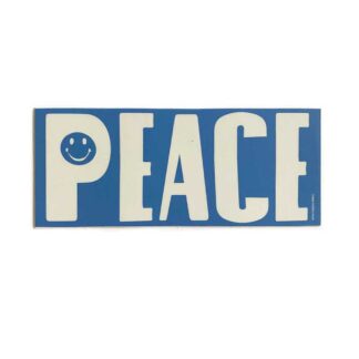 Peace Blue & White Sticker