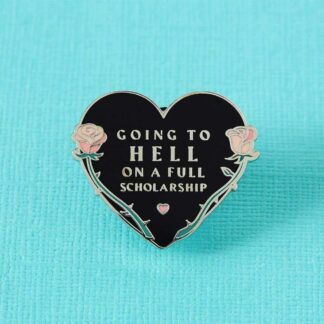 Punky Pins Going to Hell Pins badge