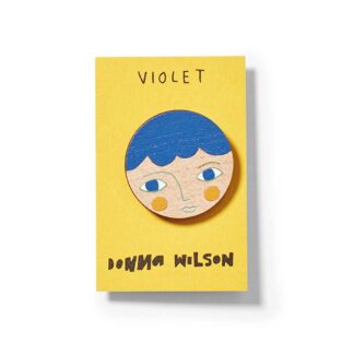 Donna Wilson Violet Pin Badge